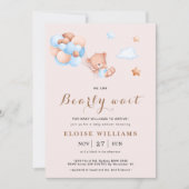 We kunnen bijna wachten op Pink Teddy-berenballonn Kaart (Voorkant)