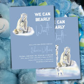 We kunnen bijna wachten op Polar Beer Winter Baby Kaart