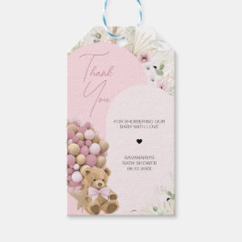 We kunnen bijna wachten op roze Baby shower Favor  Cadeaulabel