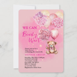 We kunnen bijna wachten op roze hortensia baby sho kaart