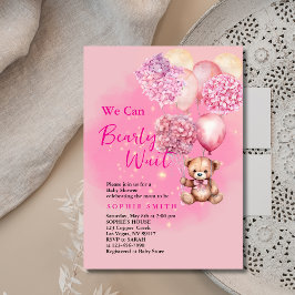 We kunnen bijna wachten op roze hortensia baby sho kaart