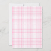 We kunnen bijna wachten op roze klassieke plaid ba kaart (Achterkant)
