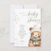 We kunnen bijna wachten op Sage Baby shower Bedankkaart (Voorkant)