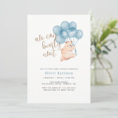 We kunnen bijna wachten op Schattige Beren ballon  Kaart (Staand voorkant)