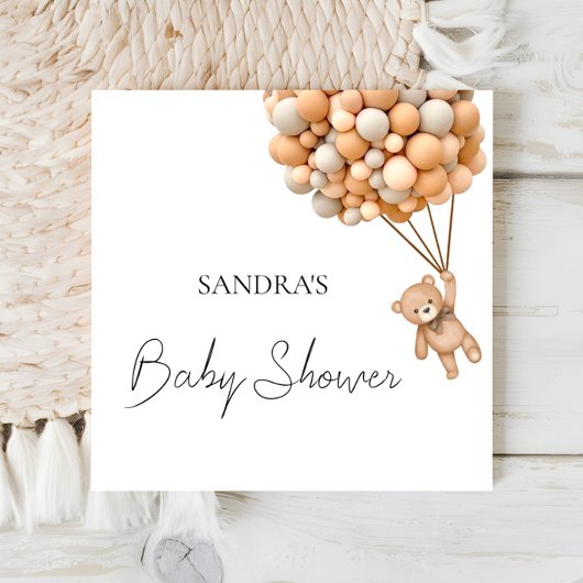 We kunnen bijna wachten op Teddy Ballon Serviettes Servet