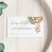 We kunnen bijna wachten op Teddy Balloon Raffle Ti Informatiekaartje