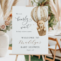 We kunnen bijna wachten op Teddy Bear Baby shower 