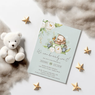 We kunnen bijna wachten op Teddy Bear Baby shower Kaart