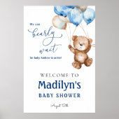 We kunnen bijna wachten op Teddy Bear Baby shower  Poster (Voorkant)