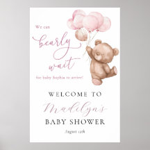We kunnen bijna wachten op Teddy Bear Baby shower 