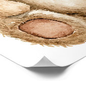 We kunnen bijna wachten op Teddy Bear Baby shower  Poster (Hoek)