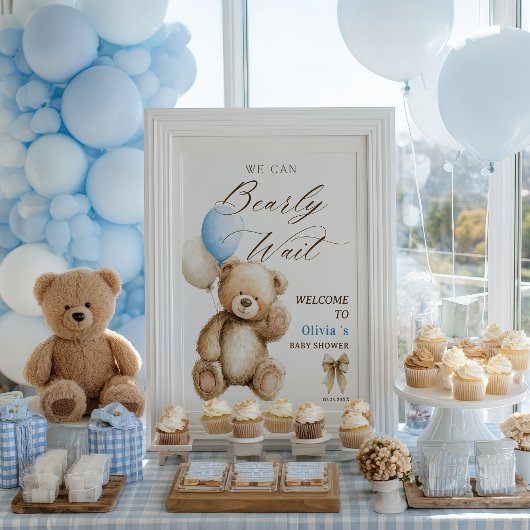 We kunnen bijna wachten op Teddy Bear Baby shower  Poster