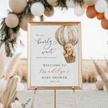 We kunnen bijna wachten op Teddy Bear Baby shower 