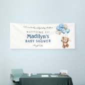 We kunnen bijna wachten op Teddy Bear Baby shower  Spandoek (Beurs)