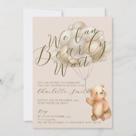 We kunnen bijna wachten op Teddy Bear Balloons Bab Kaart