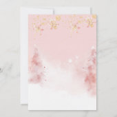 We kunnen bijna wachten op Teddy Bear Girl Baby sh Kaart (Achterkant)