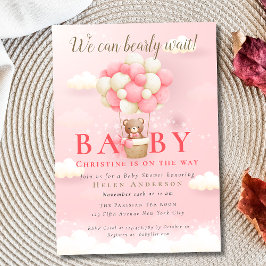 We kunnen bijna wachten op Teddy Bear Girl Baby sh Kaart