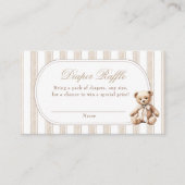 We kunnen bijna wachten op Teddy Bear luier Raffle Informatiekaartje (Voorkant)