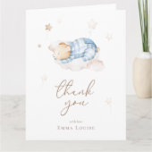 We kunnen bijna wachten op Teddy Bear op Cloud Bab Bedankkaart (Voorkant)