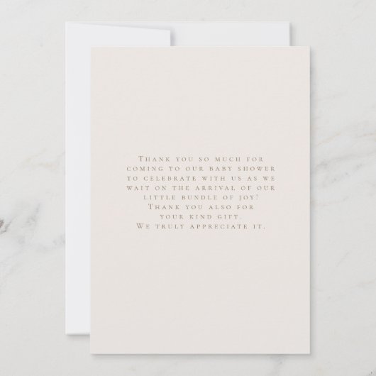 We kunnen bijna wachten op Teddy Bear op Cloud Bab Bedankkaart (Achterkant)