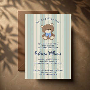 We kunnen bijna wachten op uitgekleed baby shower kaart