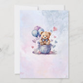 We kunnen bijna wachten op uitnodigingen voor baby (Achterkant)