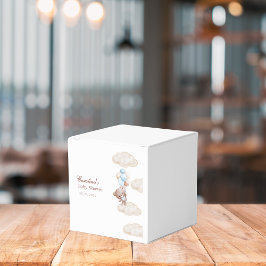 We kunnen bijna wachten op waterverf blauw baby sh bedankdoosjes