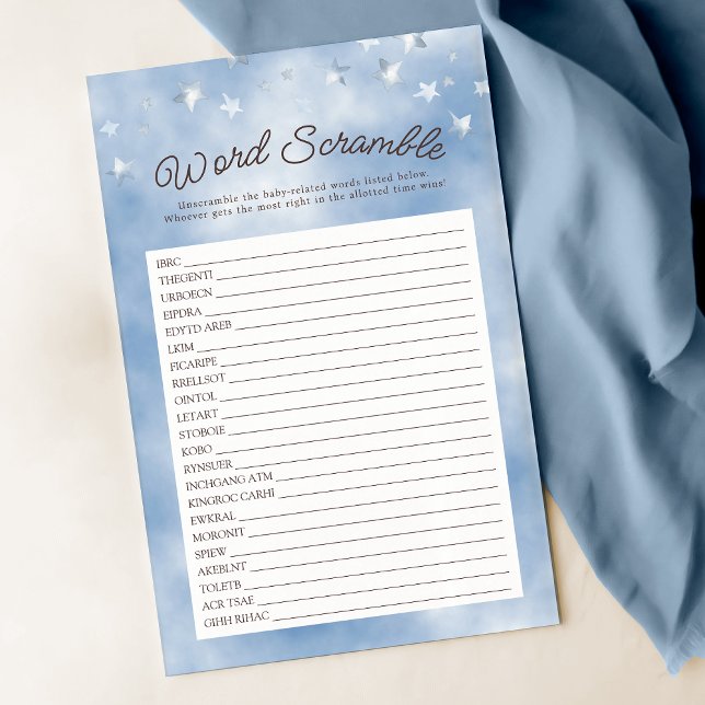 We kunnen bijna wachten Pastel Blue Word Scramble  (Creator heeft geüpload)