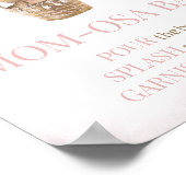 We kunnen bijna wachten roze Beer mam osa bar Poster (Hoek)