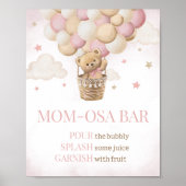 We kunnen bijna wachten roze Beer mam osa bar Poster (Voorkant)