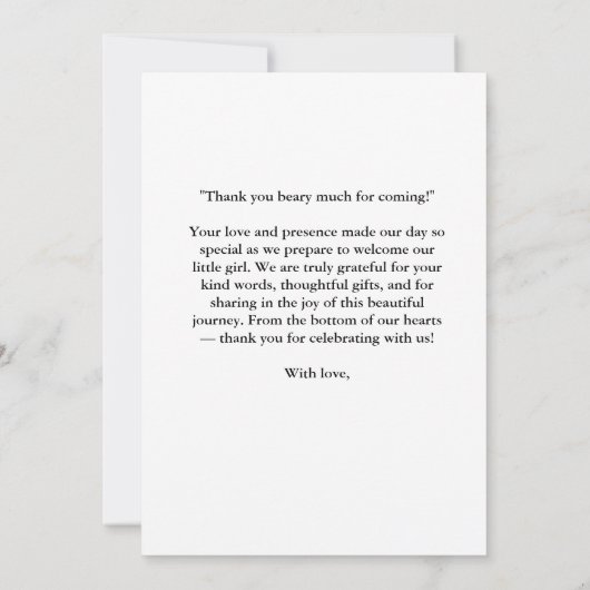 We kunnen bijna wachten roze hortensia Dank u kaar Kaart (Achterkant)