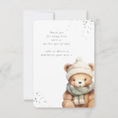 We kunnen bijna wachten Sage en Beige bedankje Bedankkaart (Achterkant)