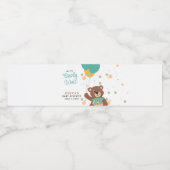 We kunnen bijna wachten schattig Beer Baby shower  Waterfles Etiket (Enkel label)