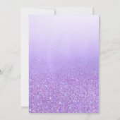 We kunnen bijna wachten schattig bloemig paarse ba kaart (Achterkant)