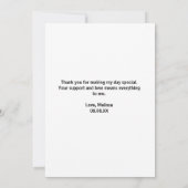 We kunnen bijna wachten tot Royal Blue Gold abstra Bedankkaart (Achterkant)