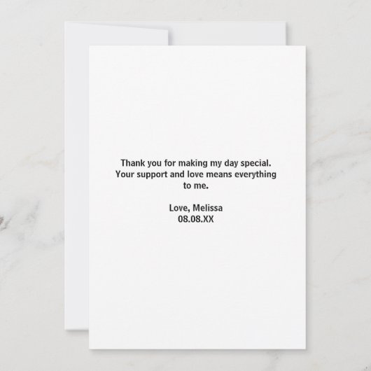 We kunnen bijna wachten tot Royal Blue Gold abstra Bedankkaart (Achterkant)