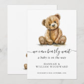 We kunnen bijna wachten tot Teddy Beer zwanger is Aankondiging (Voorkant / Achterkant)