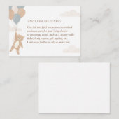 We kunnen blauw Baby shower afwachten Informatiekaartje (Voorkant / Achterkant)