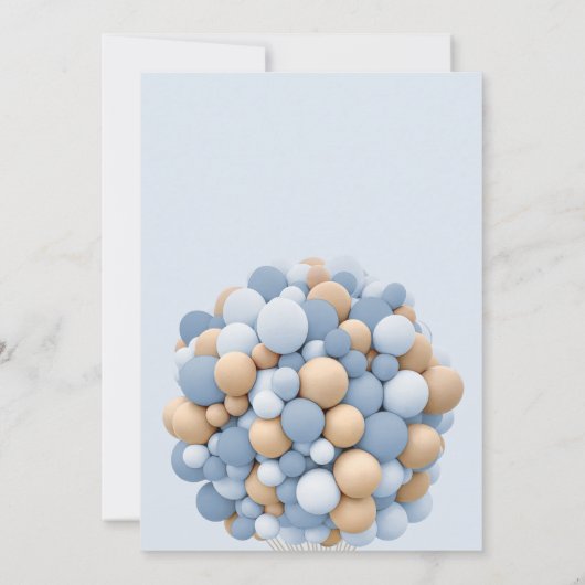 We kunnen blauw Baby shower afwachten Kaart (Achterkant)