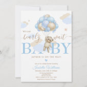 We kunnen blauw Baby shower afwachten Kaart (Voorkant)
