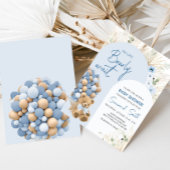 We kunnen blauw Baby shower afwachten Kaart