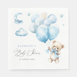 We kunnen blauw Baby shower afwachten Servet