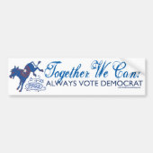 We kunnen Blue Donkey Kick Bumpersticker  (Voorkant)