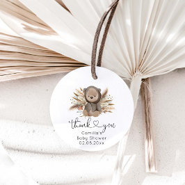 We kunnen boho Beer Baby shower afwachten. Bedankjes Labels