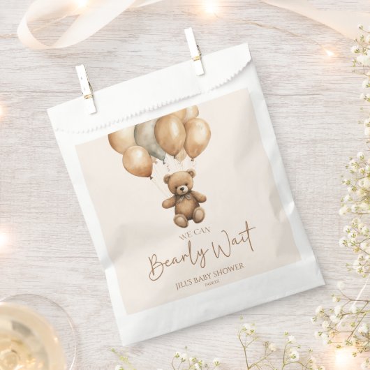 We kunnen boho Teddy Bear Baby shower afwachten. Bedankzakje (Geknipt)