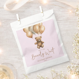 We kunnen boho Teddy Bear Baby shower afwachten. Bedankzakje