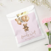 We kunnen boho Teddy Bear Baby shower afwachten. Bedankzakje (Gezegeld)