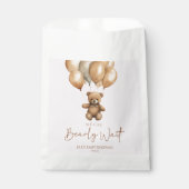 We kunnen boho Teddy Bear Baby shower afwachten. Bedankzakje (Voorkant)