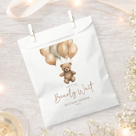 We kunnen boho Teddy Bear Baby shower afwachten. Bedankzakje (Geknipt)