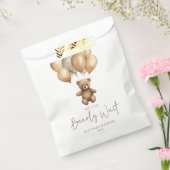 We kunnen boho Teddy Bear Baby shower afwachten. Bedankzakje (Gezegeld)